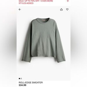 H&M Green Long Sleeve Sweater